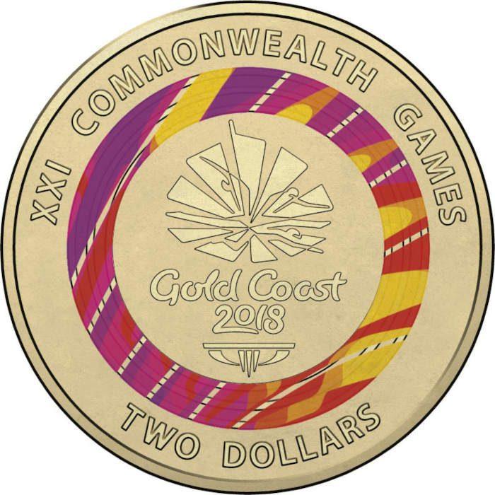2018 Commonwealth Games Coins $2 Australian Rare Coin Red