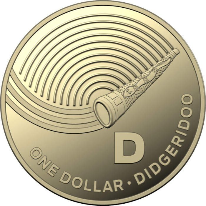 2019 one dollar coin alphabet