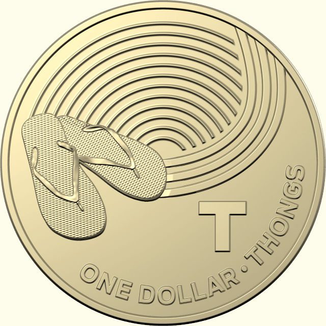 Australian $1 dollar coin 2019