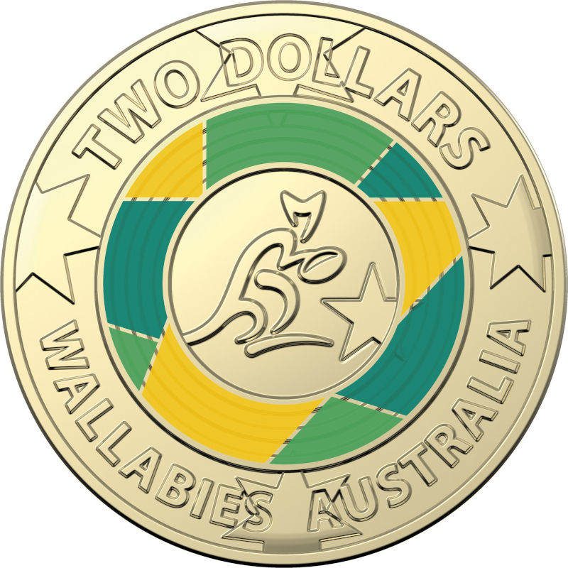 2019 wallabies $2 coin