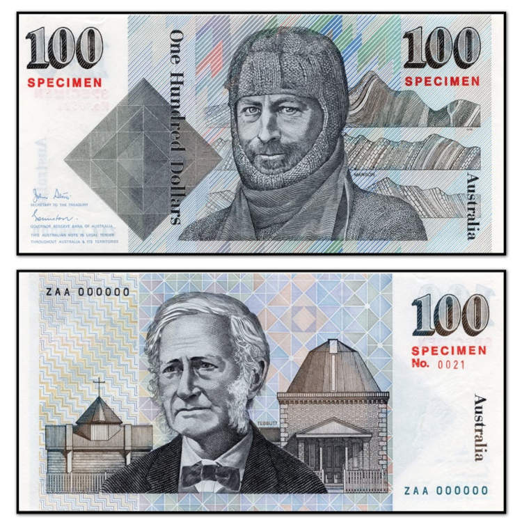 Australian One Hundred dollar note
