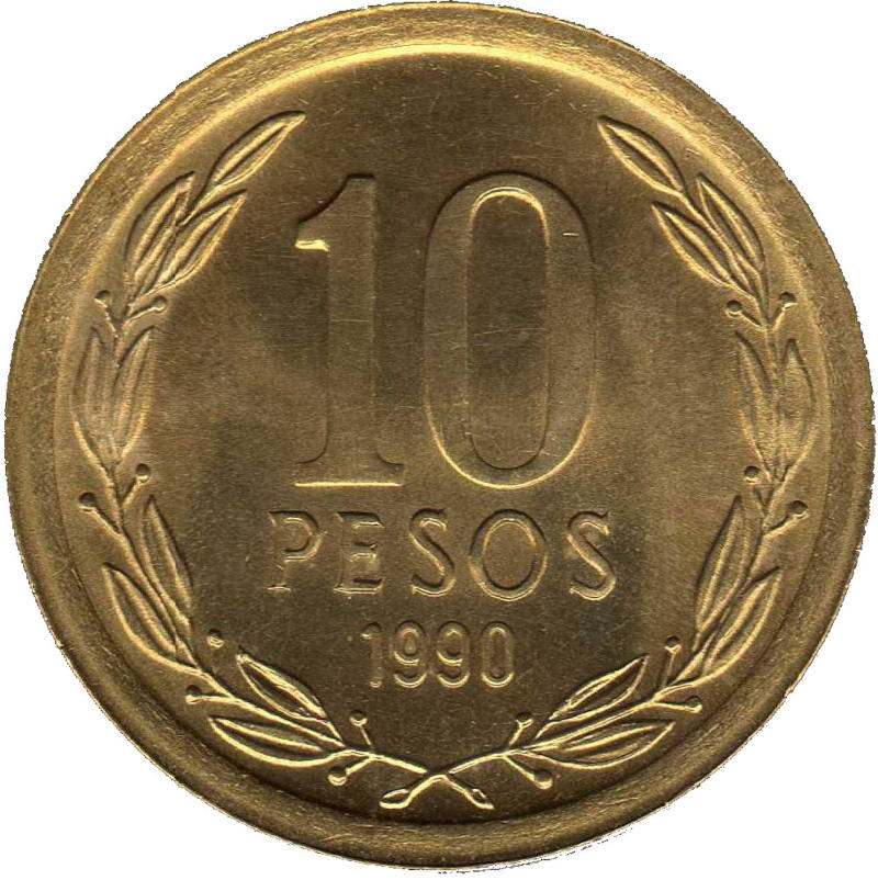 Chilean 10 Pesos coin