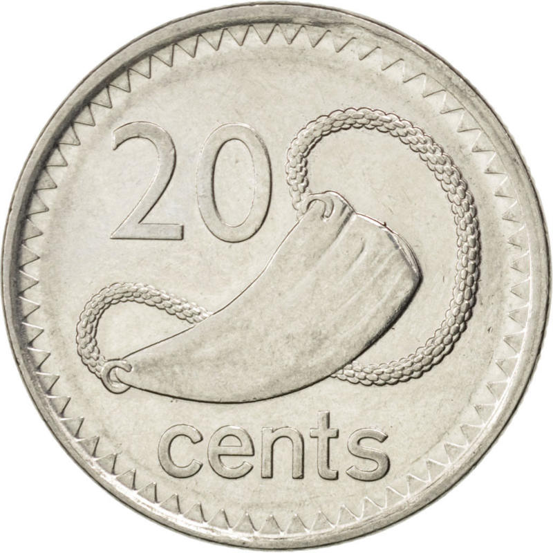 Fiji 20 cent coin