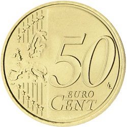 Euro 50 cent coin