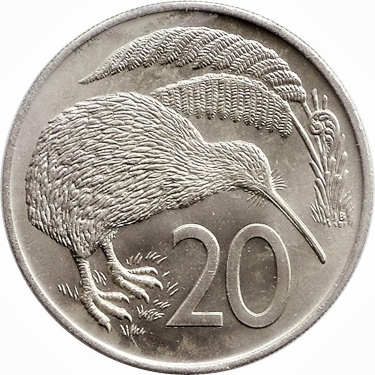 new zealand 20 cent coin