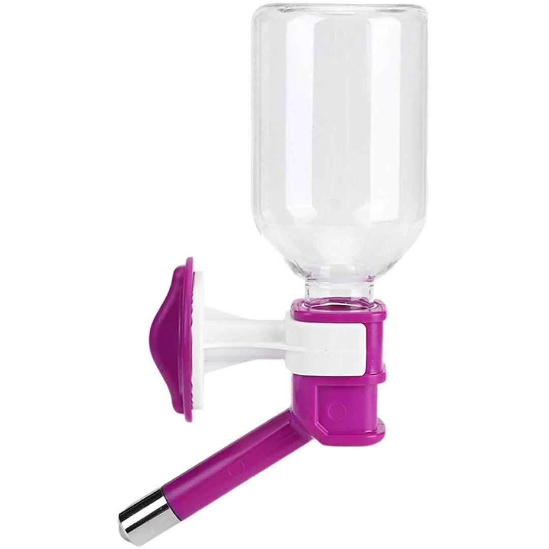 Purple Hanging Pet Water Bottle, Leak-Proof Hydration Solution - Free Shipping - Image 2