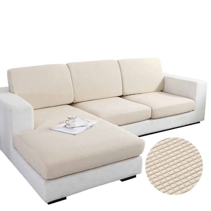 Sofa Cover Beige Polyester Thick, Enlarge Size 90-130cm