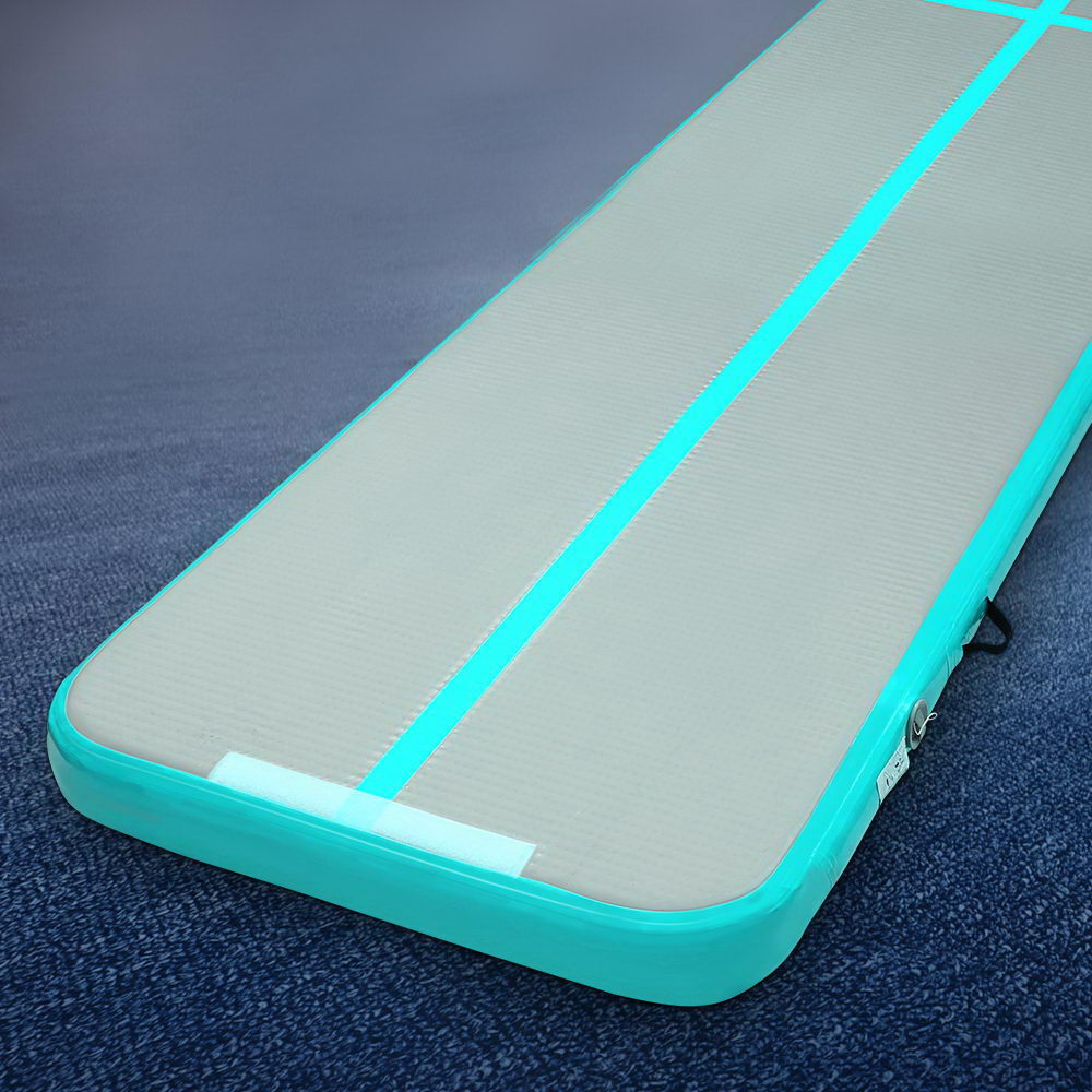 Everfit GoFun Inflatable Air Track Mat 5x1m Green