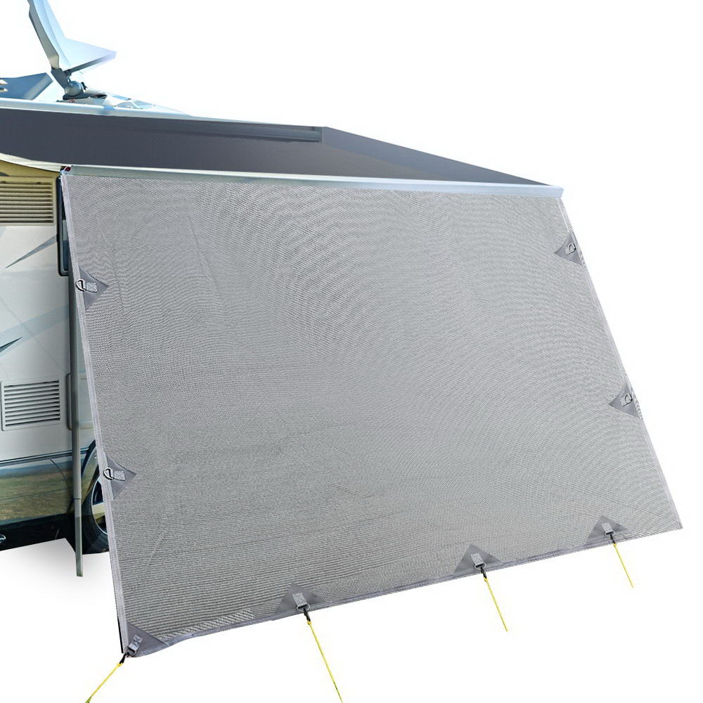 Caravan 4.3x1.95M Roll Out Privacy Screen Grey