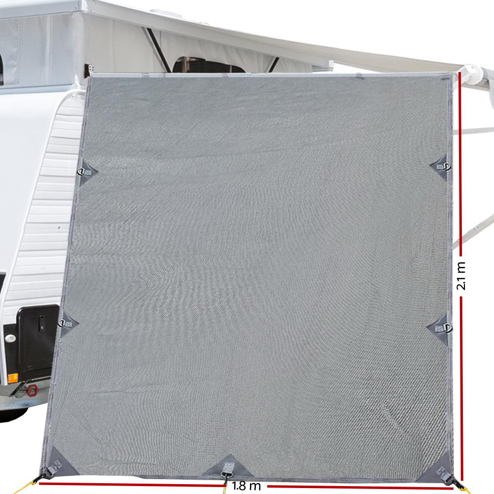 Caravan 2.1x1.8M Pop Top Grey Privacy Screen - Image 2