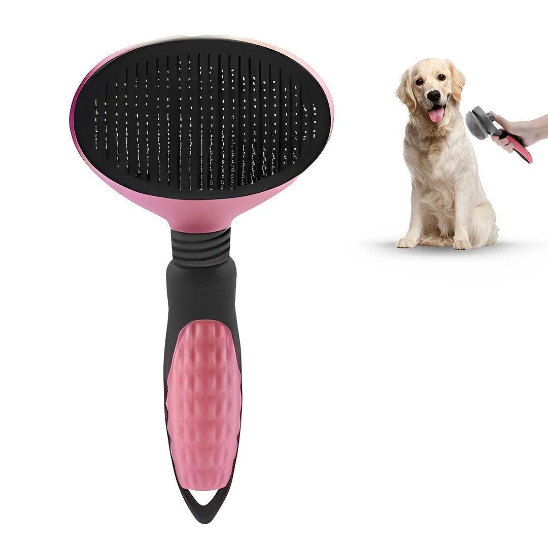Pink Premium Oval Pet Comb, Tangle-Free Grooming Essential, High End Pet Grooming - Free Shipping