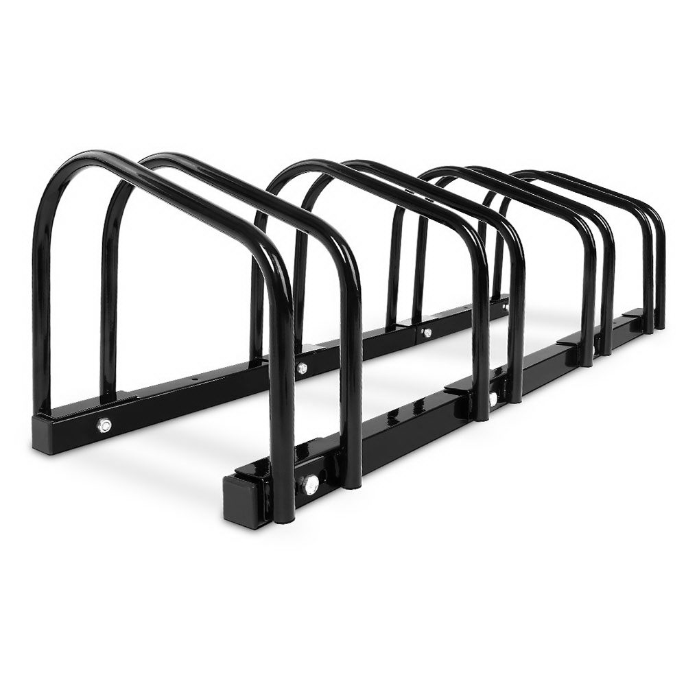 Weisshorn 4 Bike Stand Rack Storage - Black