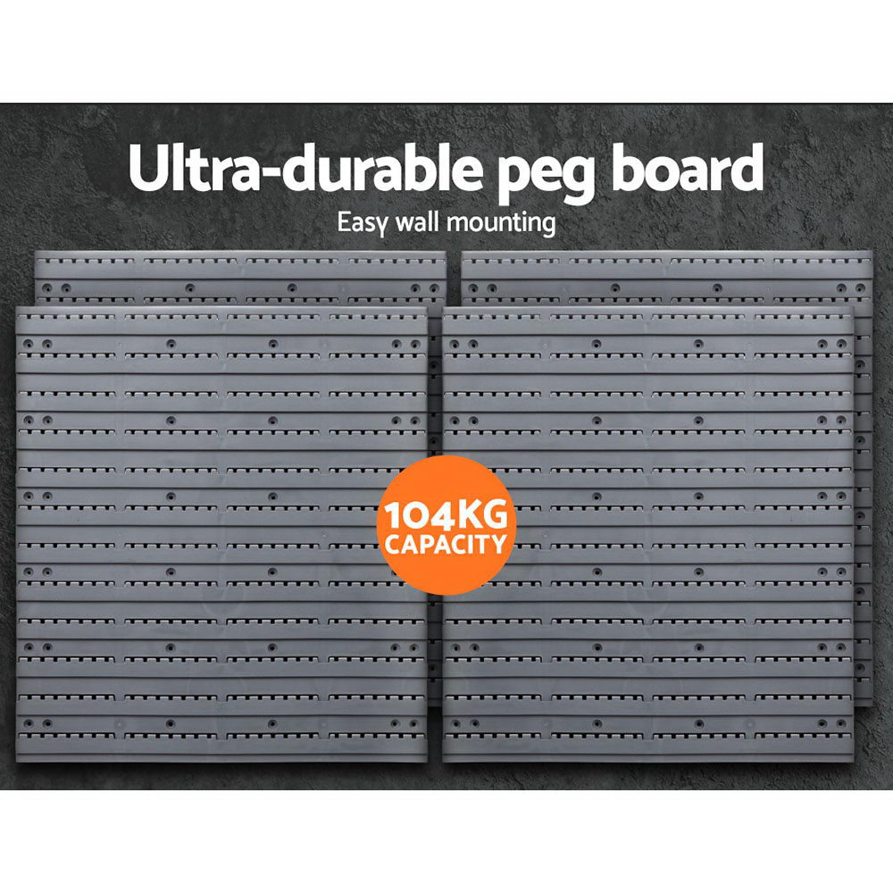 Giantz 88 Bin Wall Mounted Storage Rack - Image 4