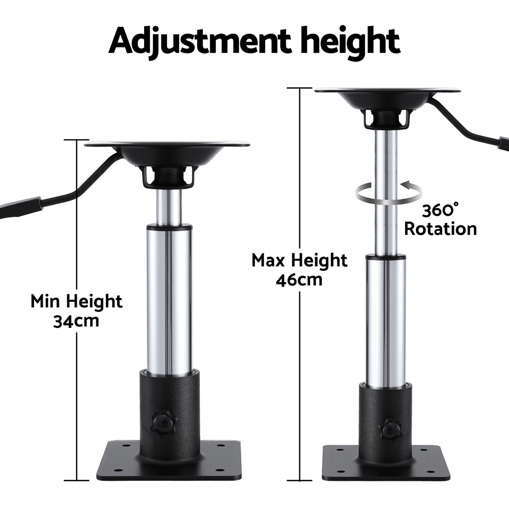 Seamanship Boat Seat Pedestal 34-46cm Gas Lift - Image 6