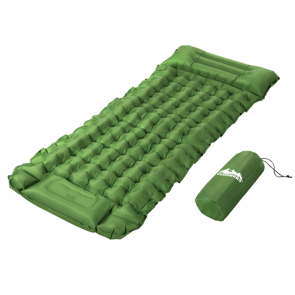 Weisshorn Self Inflating Camping Mat Sleeping Pad Single Pillow