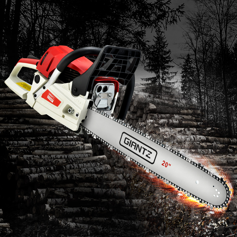 Giantz 58CC Petrol Chainsaw 20-Inch Bar Tree Pruner 2-Stroke E-Start