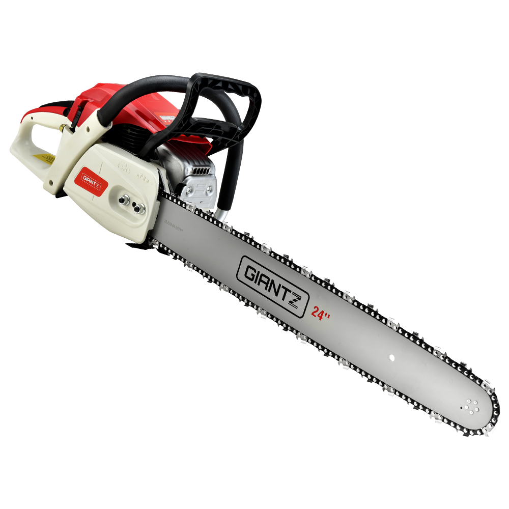Giantz 65CC Petrol Chainsaw 24-Inch Bar Tree Pruner 2-Stroke E-Start