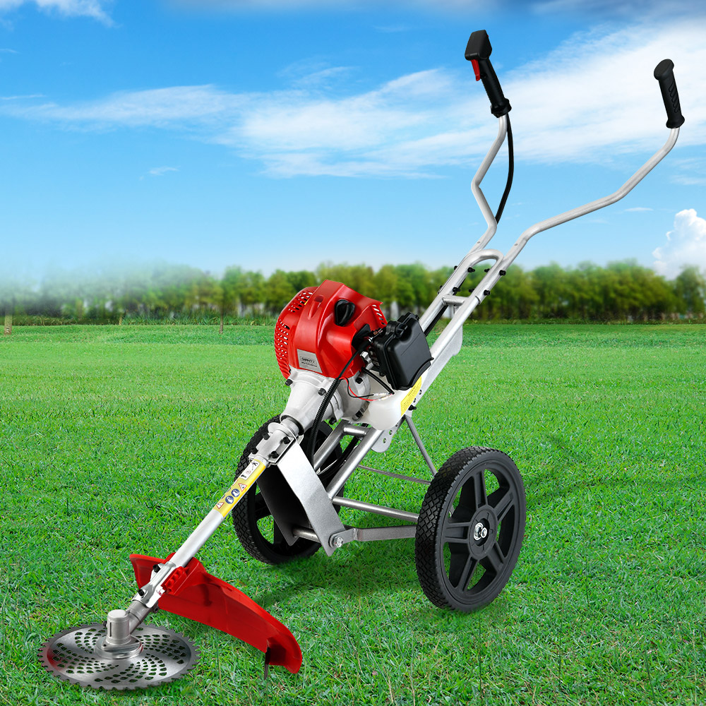 Giantz 52CC Petrol Brush Cutter Whipper Snipper 3-in-1 with Wheels