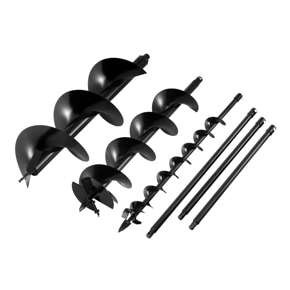 Giantz Post Hole Digger Auger Bit Set 100 200 300mm
