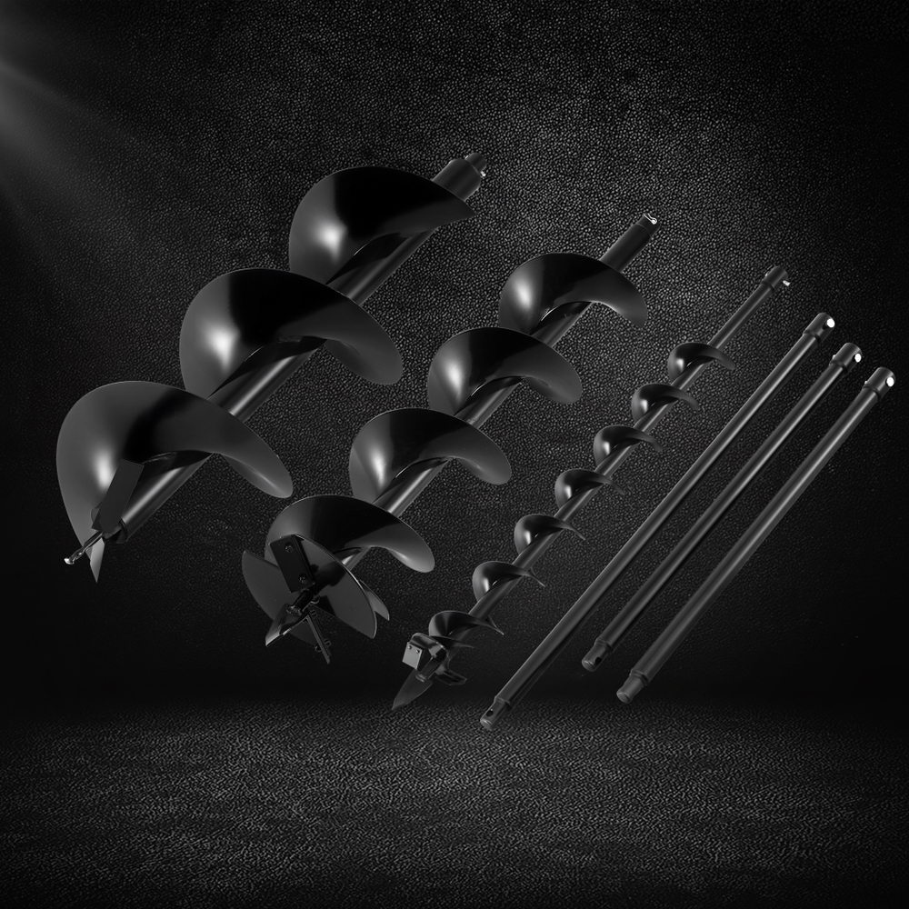 Giantz Post Hole Digger Auger Bit Set 100 200 300mm - Image 7
