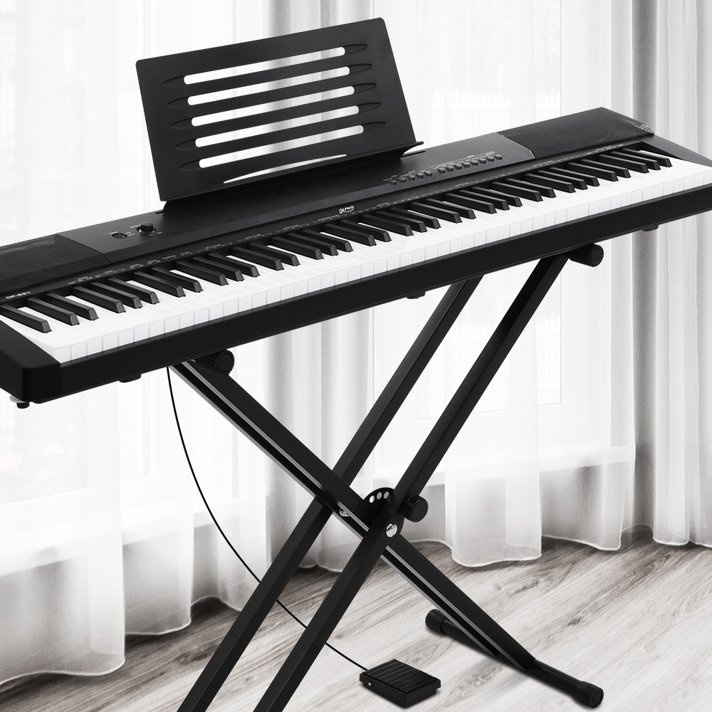 Alpha 88-Key Digital Piano Keyboard with Stand and Sustain Pedal