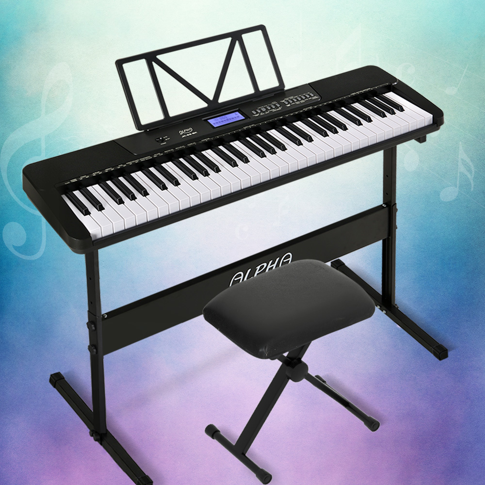 Alpha 61 Key Touch Sensitive Digital Piano Stand Stool