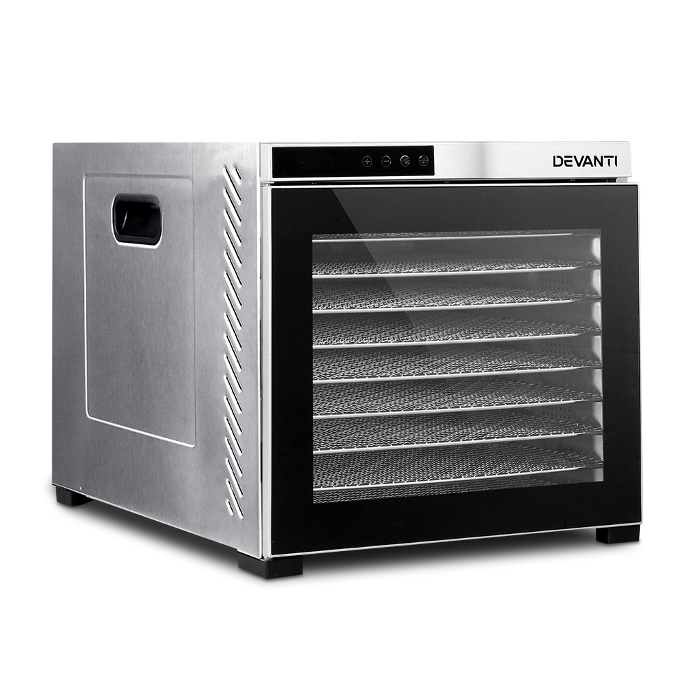 Devanti 10 Trays Food Dehydrator Stainless Steel