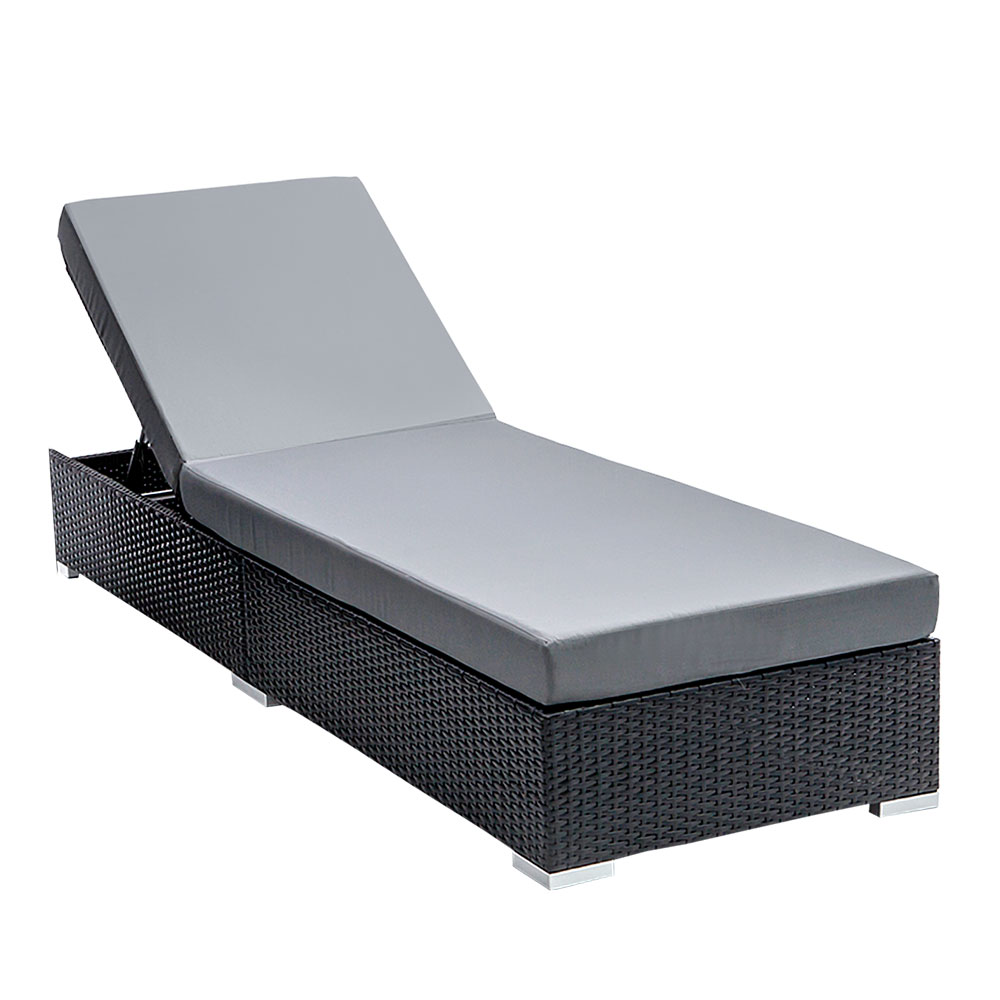 Gardeon Adjustable Wicker Outdoor Sun Lounge Day Bed - Image 8