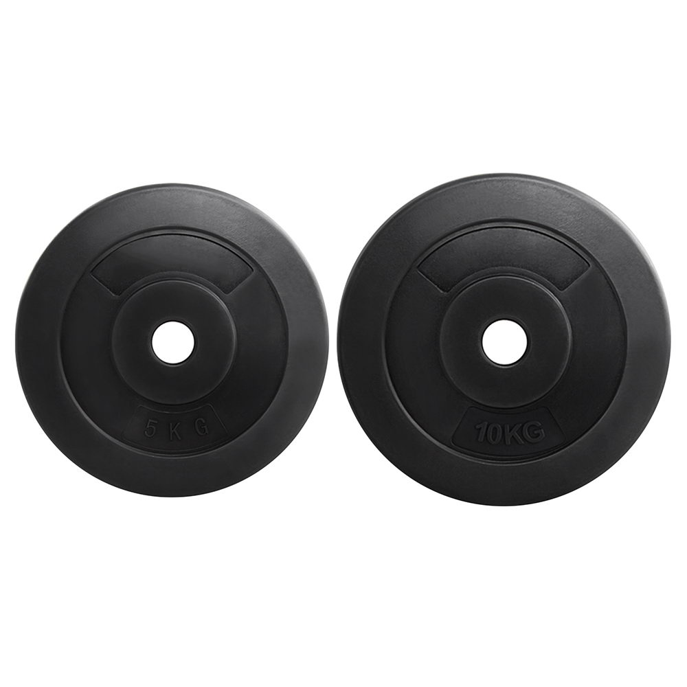 Everfit 50kg Barbell Weight Plates Standard Home Gym Press Fitness Exercise - Image 2