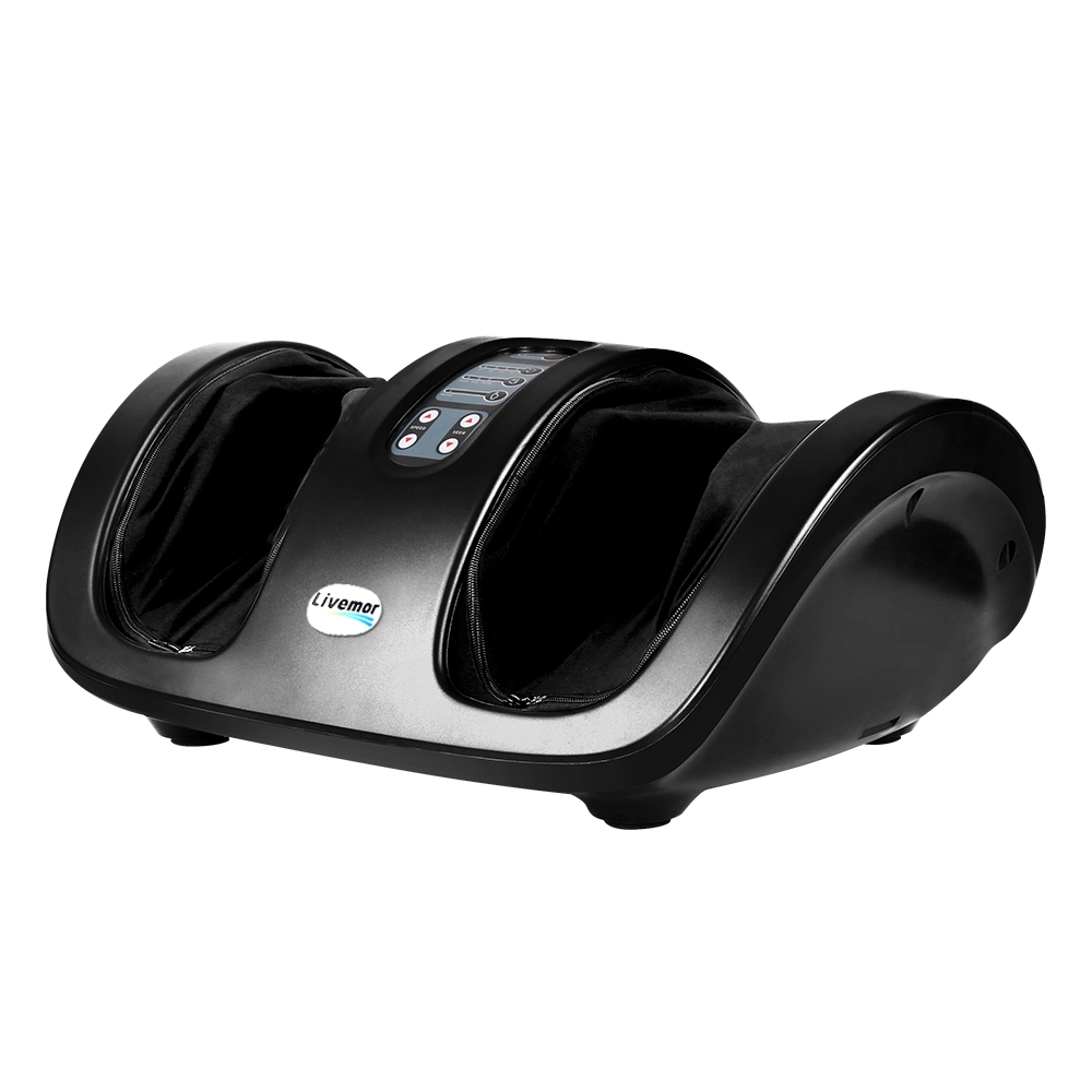 Livemor Foot Massager Shiatsu Electric Kneading Leg Black