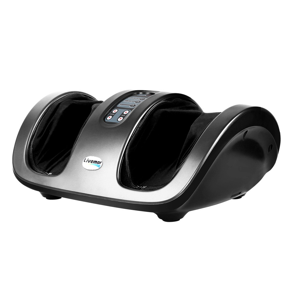 Livemor Foot Massager Shiatsu Electric Kneading Leg Grey