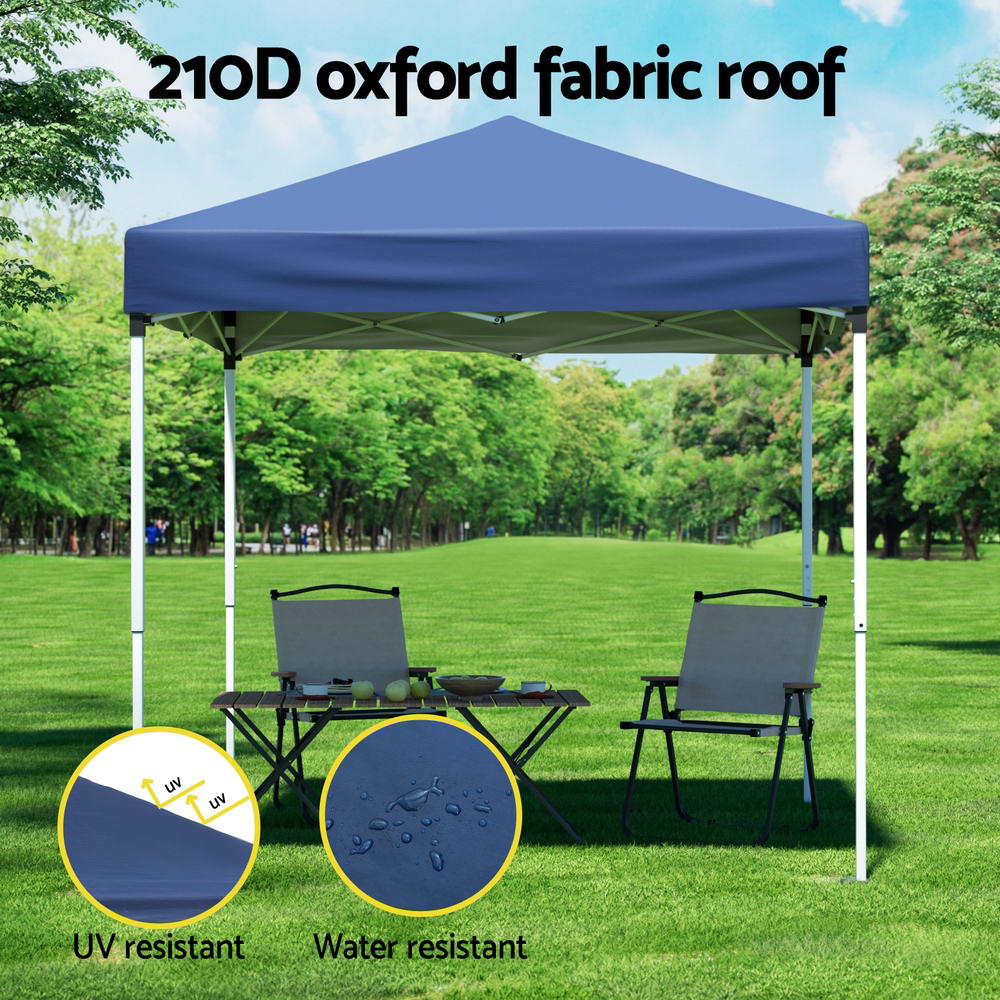 Instahut Gazebo 2x2m Outdoor Patio Garden Marquee Shade Blue - Image 4