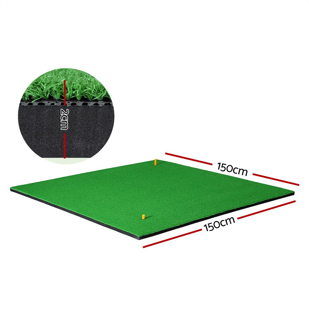 Everfit Golf Hitting Mat Portable Driving Range 150x150cm - Image 2