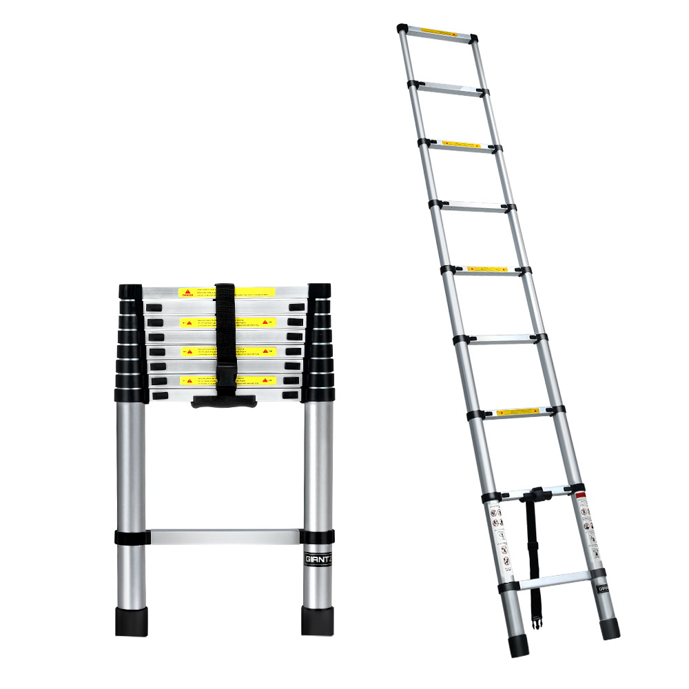 Bullet 3.8m Multipurpose Telescopic Folding Aluminium Ladder