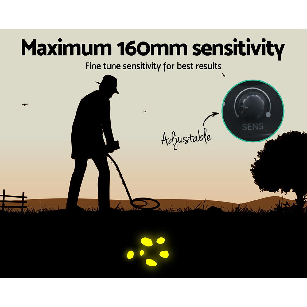 Metal Detector 160MM Deep Waterproof Treasure Hunter Gold Digger - Image 5