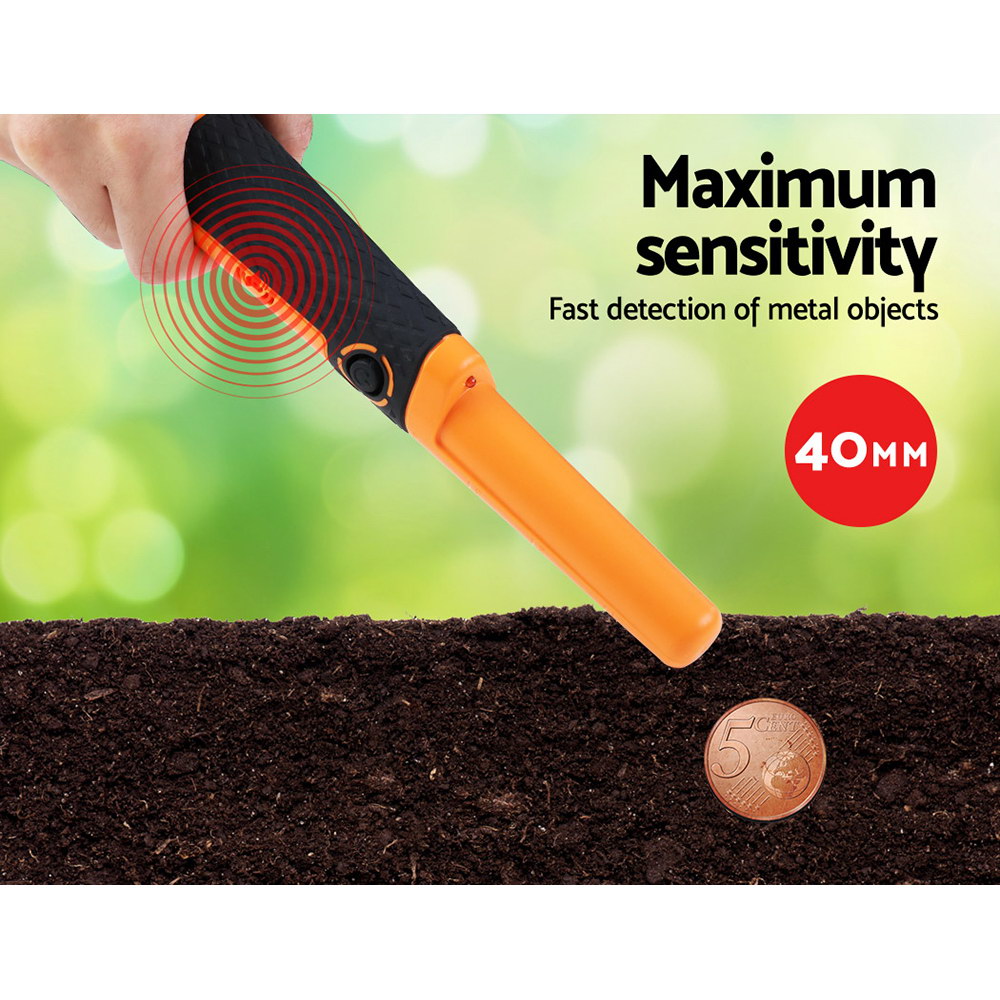 Waterproof Handheld Pinpointer Metal Detector Orange - Image 5