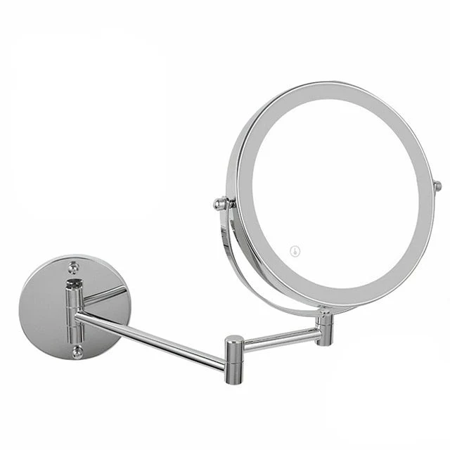 8" Wall-Mounted Smart LED Makeup Mirror, Bathroom Vanity, 3 Light Switch, 7x Magnification