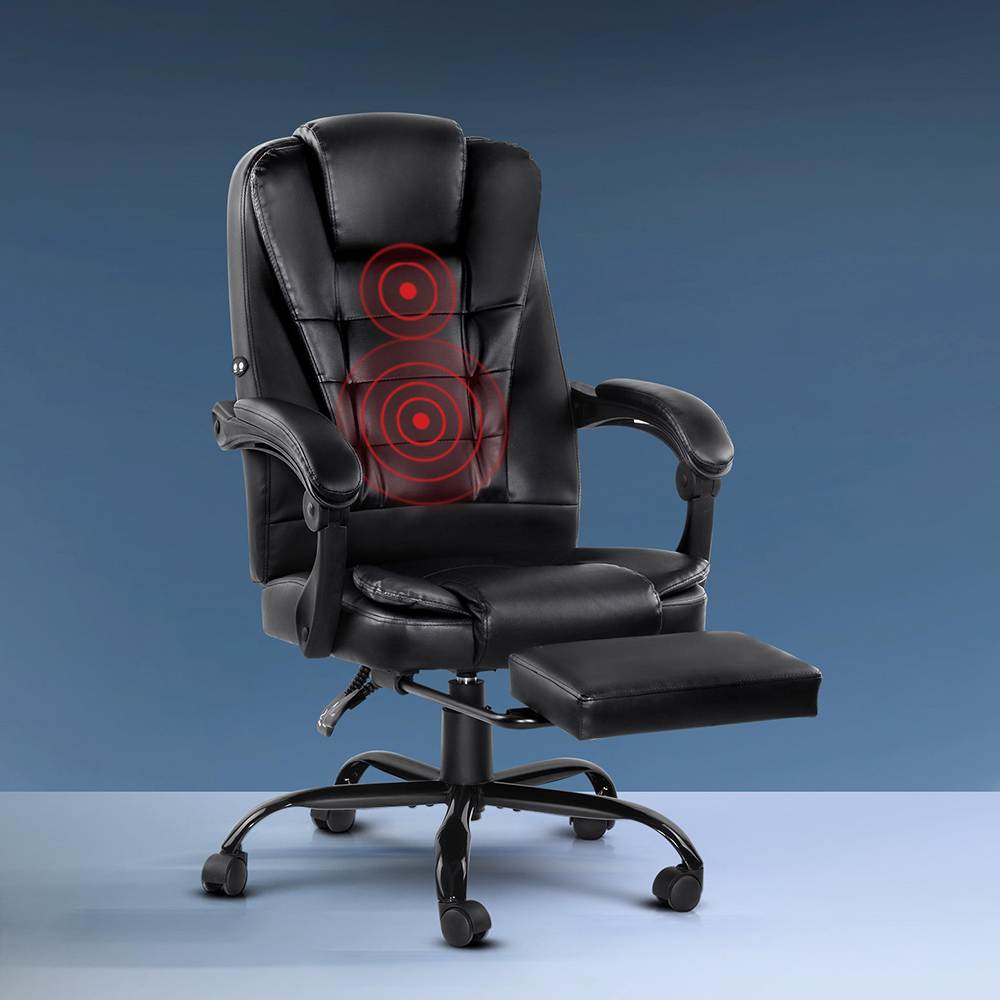 Artiss 2 Point Massage Office Chair with Footrest