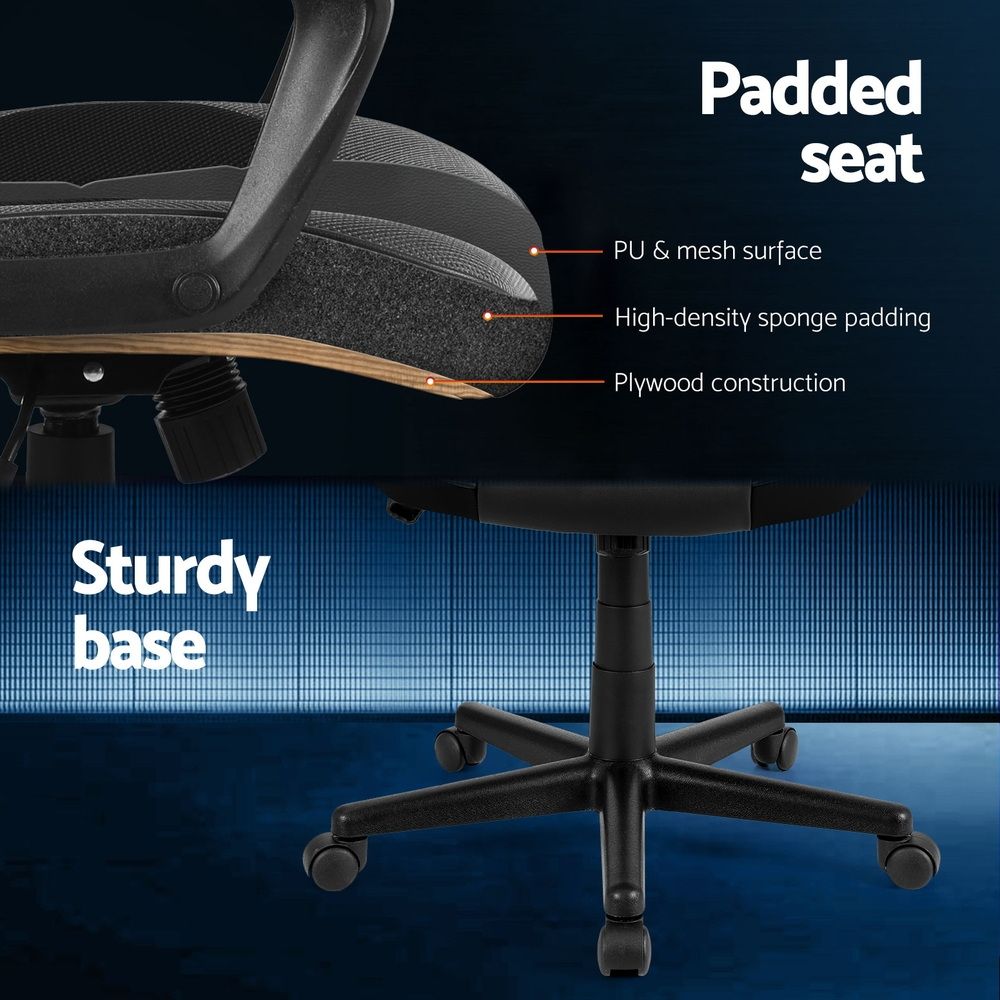 Artiss High-Back Ergonomic Gaming Office Computer Chair (Grey) - Image 6