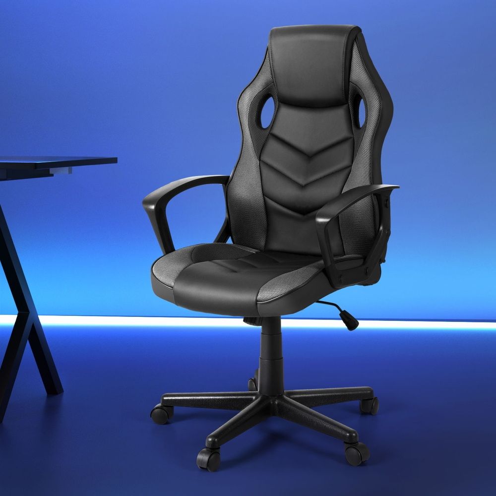 Artiss High-Back Ergonomic Gaming Office Computer Chair (Grey) - Image 7