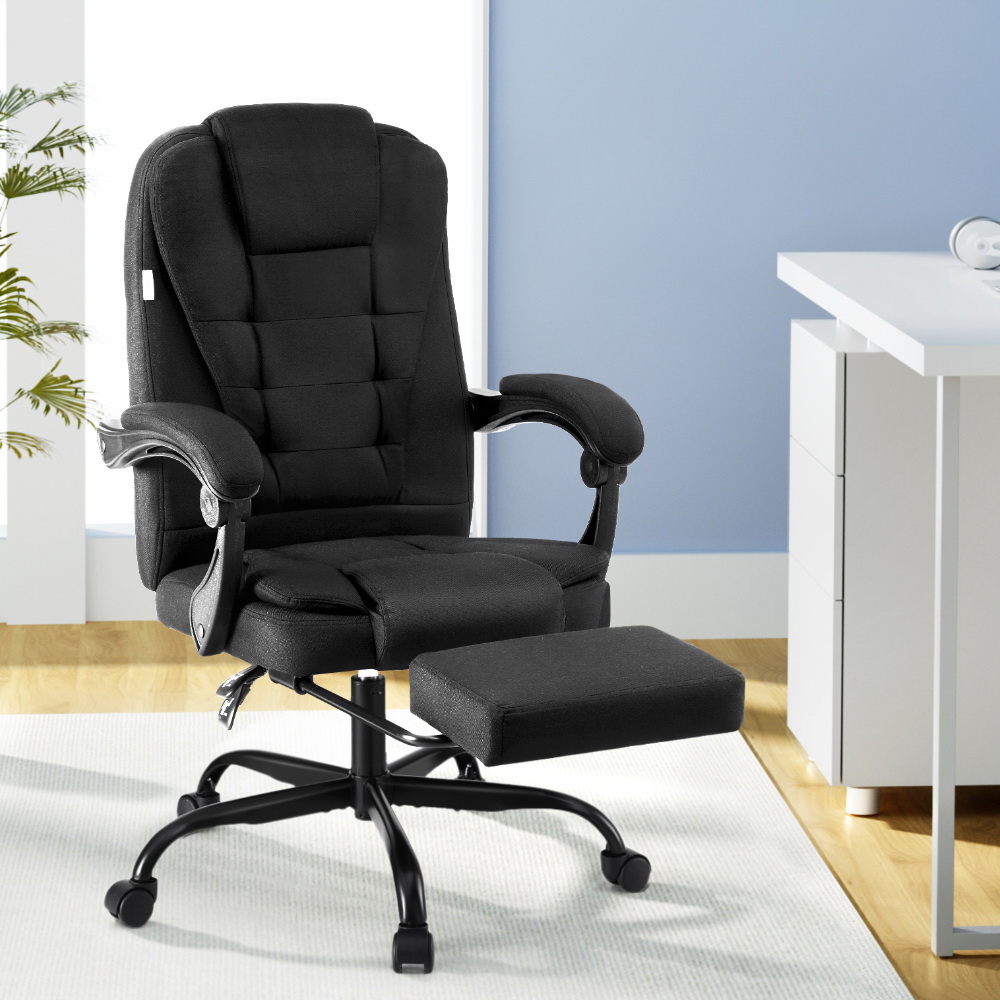 Artiss Racing Executive Fabric Office Chair Footrest Edition2