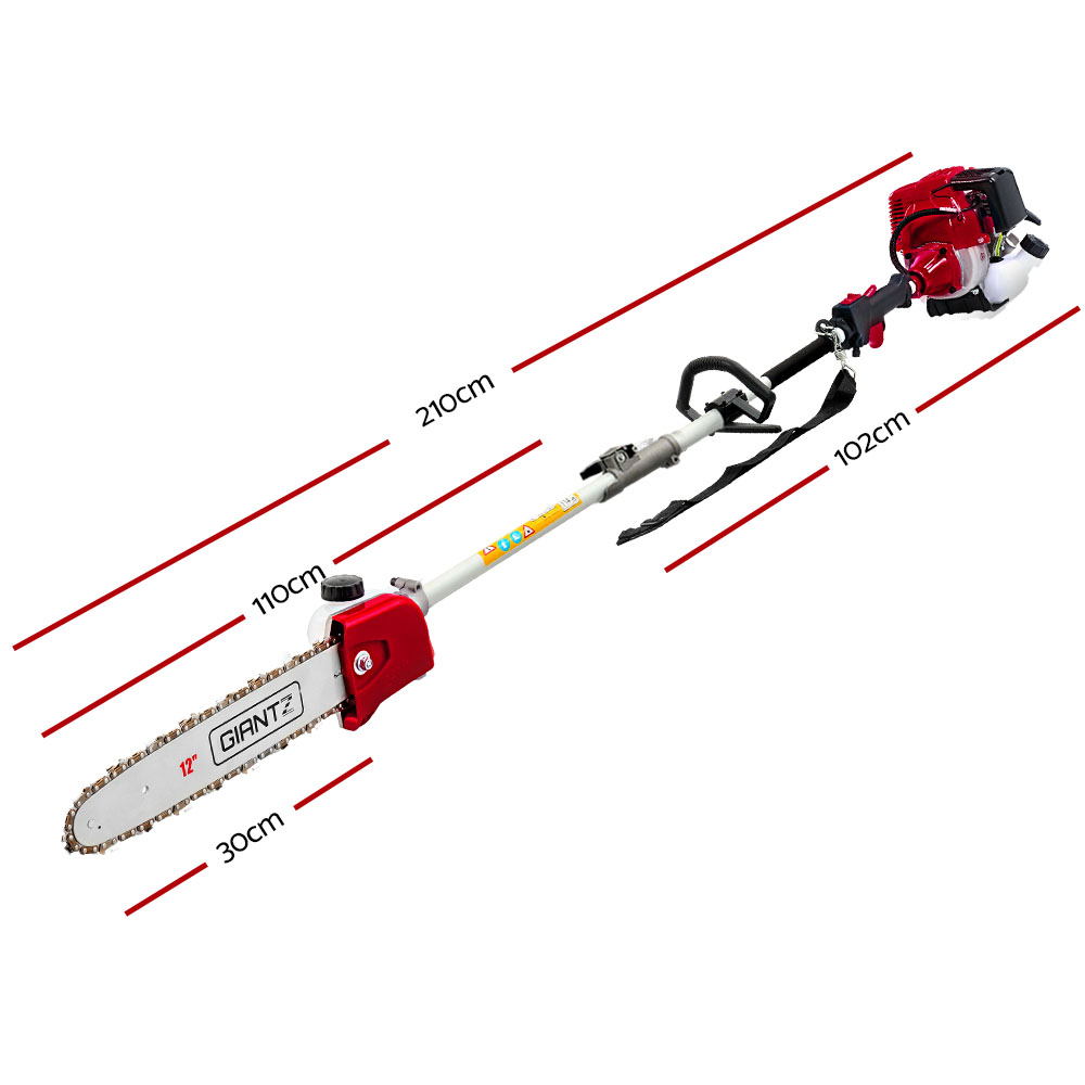 Giantz 31cc 4-Stroke Petrol Pole Chainsaw 12-Inch Long Reach - Image 2