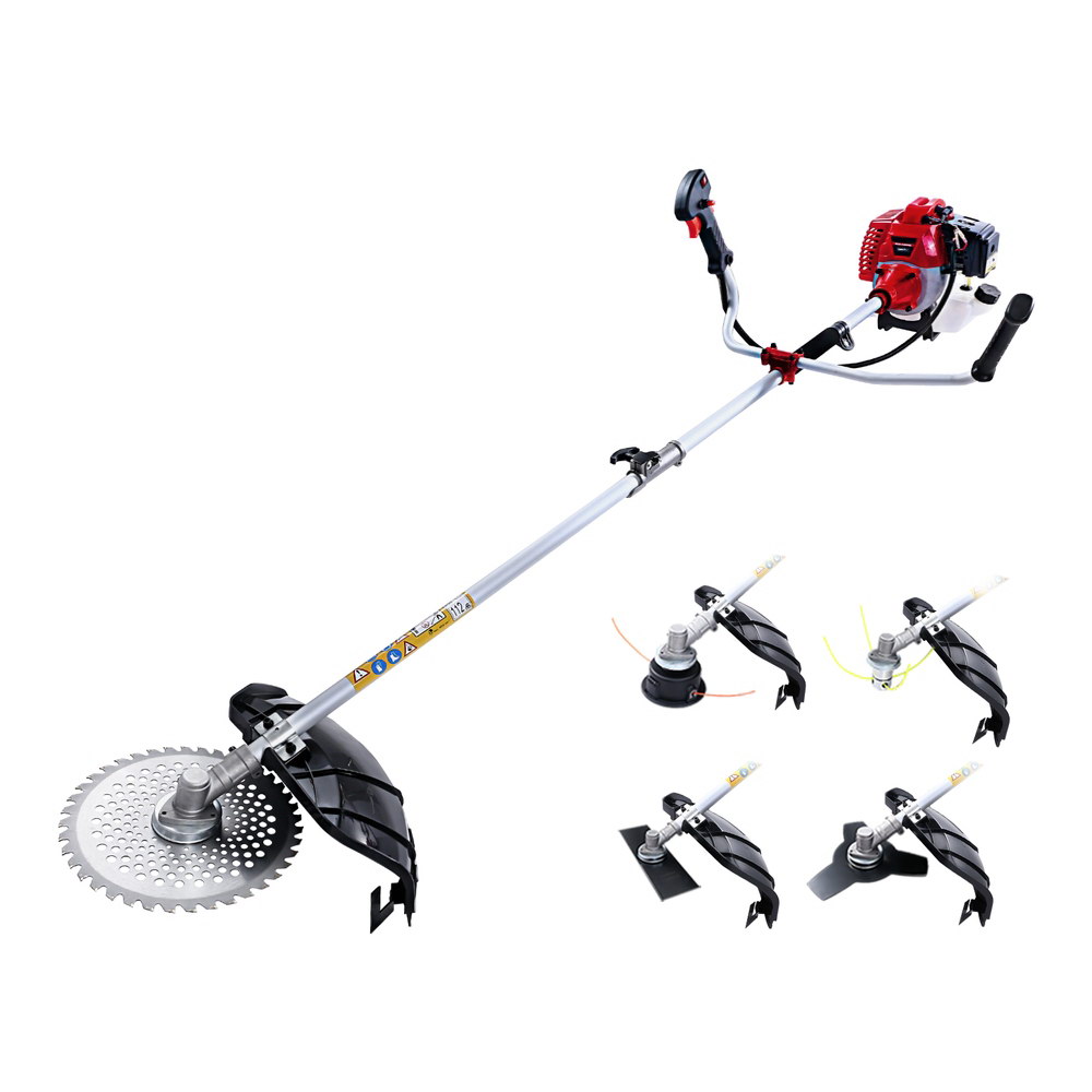 Giantz Pole Chainsaw Petrol Hedge Trimmer Tree Pruner 5 In 1