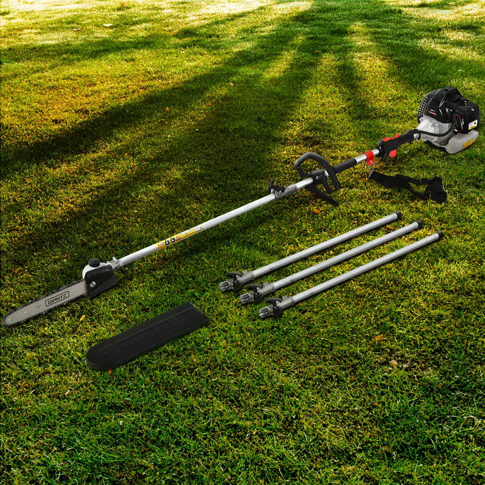 Giantz 63CC Long Reach Pole Chainsaw 12-Inch Bar Petrol Black