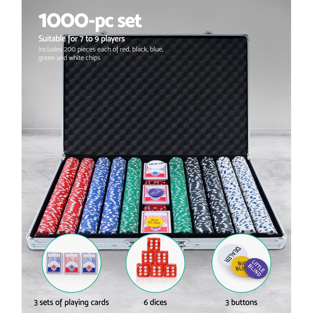 1000 Piece Poker Chip Set - Image 6