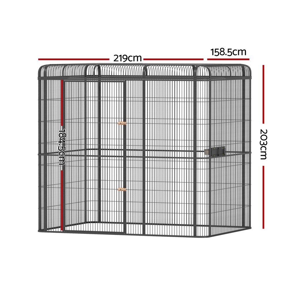 i.Pet Large Walk-in Bird Aviary Budgie Parrot Cage 203cm - Image 2