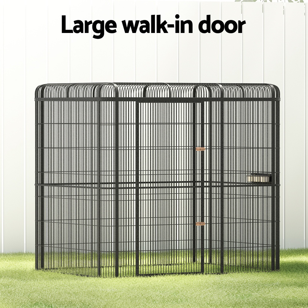 i.Pet Large Walk-in Bird Aviary Budgie Parrot Cage 203cm - Image 4