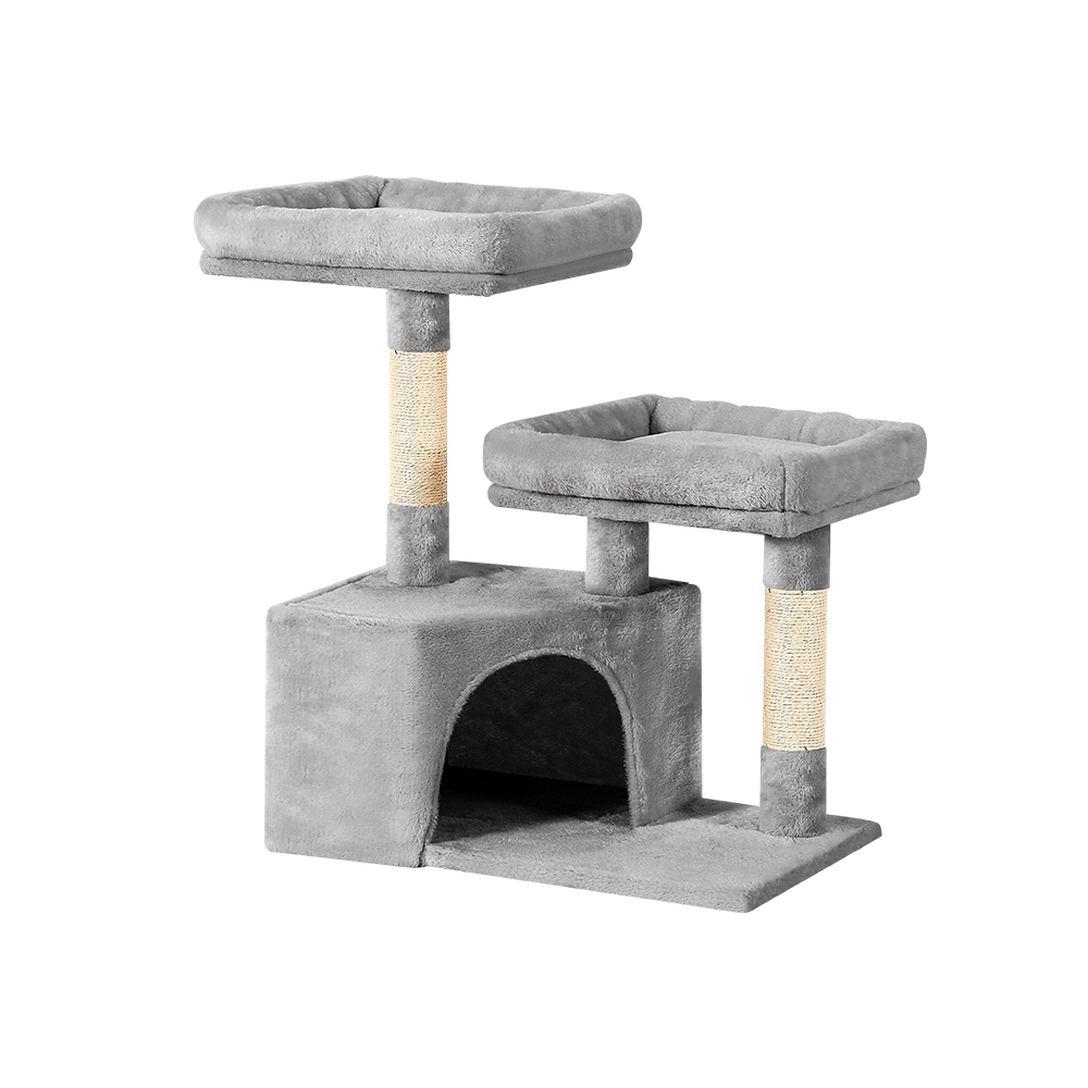 iPet Cat Tree 69cm Scratching Post Tower Wood Condo - Image 7