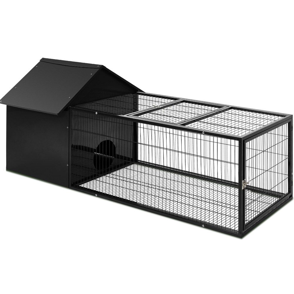 i.Pet 162x60cm Metal Rabbit Hutch Enclosure