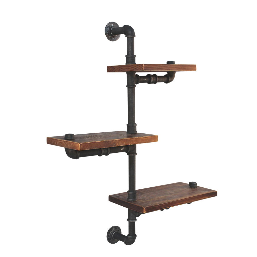 Artiss IVAN 3-Tier Floating DIY Pipe Shelf